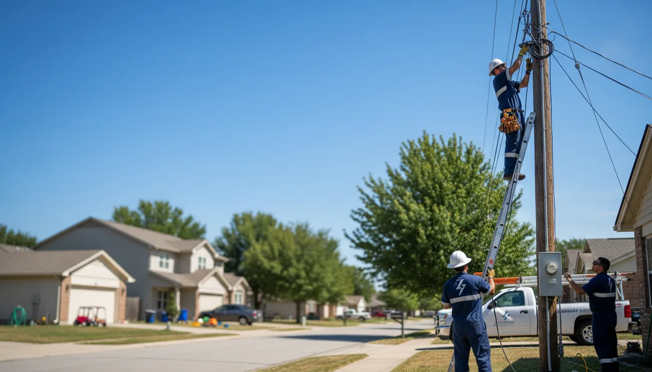 Residential electrician providing installation services in Crystal Hill, VA